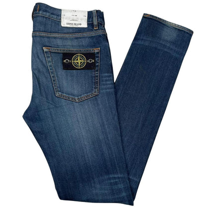 Stone Island AW 2016 Navy Blue Skinny Fit Denim Jeans