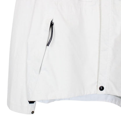 CP Company White T-Mack Full Zip Waterproof Lens Jacket