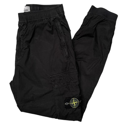 Stone Island SS 2022 Black RE-T Fit Cargo Trousers