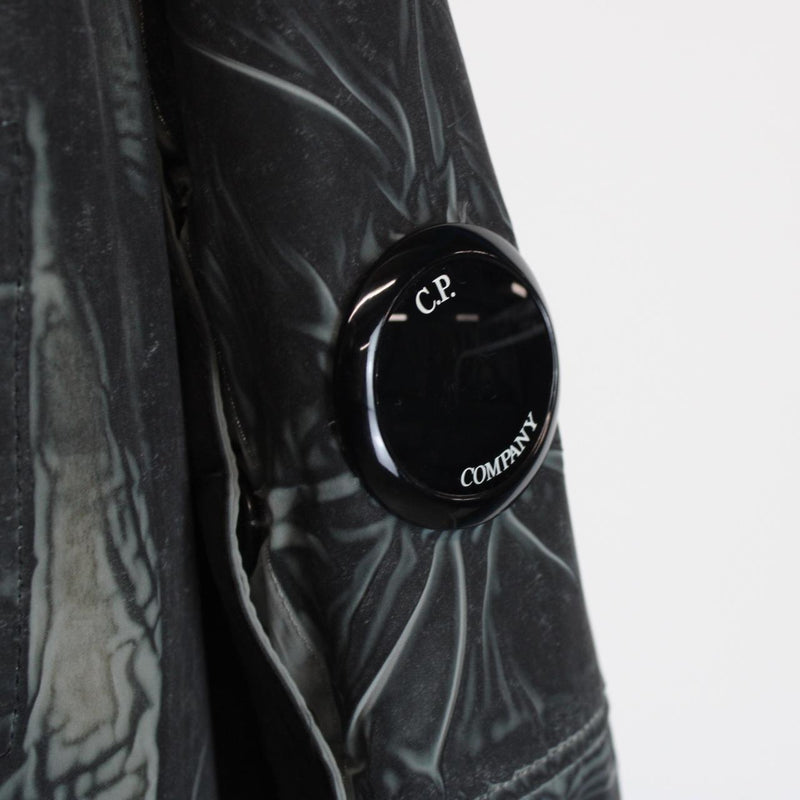 CP Company Black Tracery Full Zip Lens Primaloft Hooded Jacket