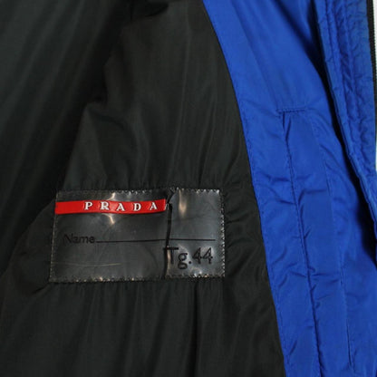 Vintage Prada Sport Blue Nylon Full Zip Down Puffer Jacket
