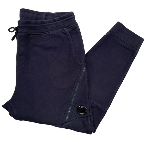 CP Company Navy Blue Goggle Lens Cotton Tracksuit Bottoms / Joggers
