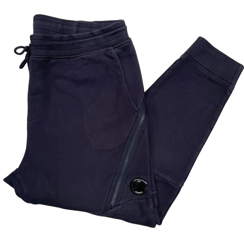 CP Company Navy Blue Goggle Lens Cotton Tracksuit Bottoms / Joggers
