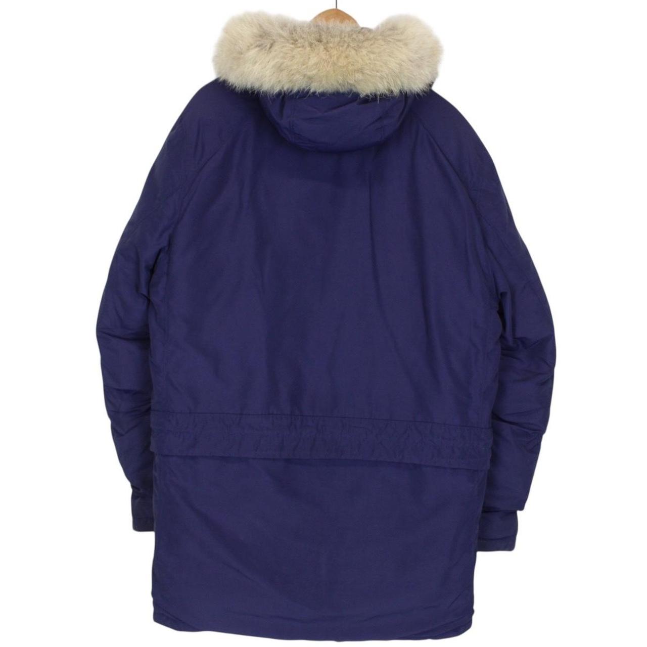 Stone Island AW 2015 Navy Blue Micro Reps Down Parka Coat with Fur Hood