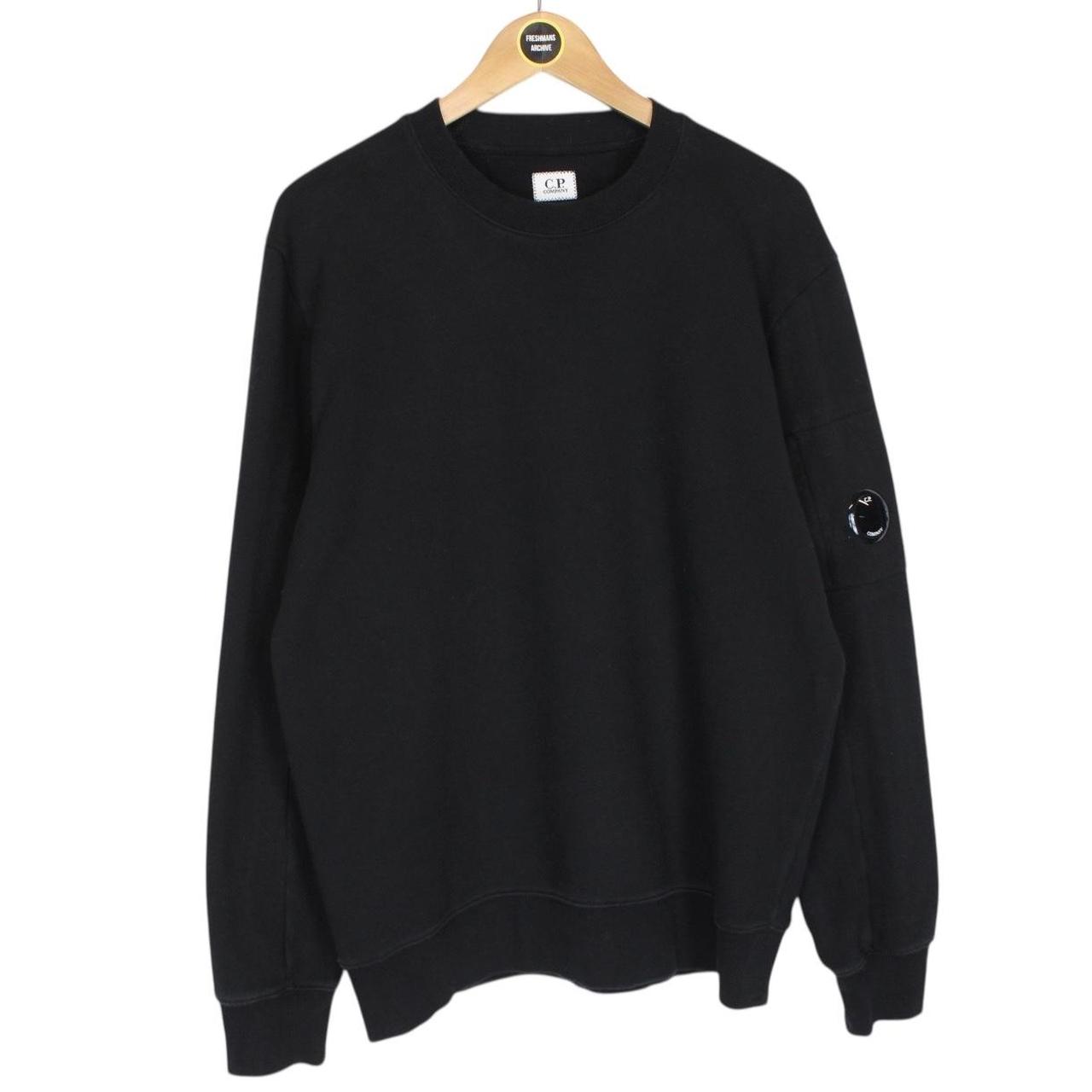 CP Company Black Goggle Lens Cotton Sweatshirt Jumper