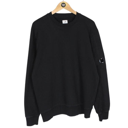 CP Company Black Goggle Lens Cotton Sweatshirt Jumper