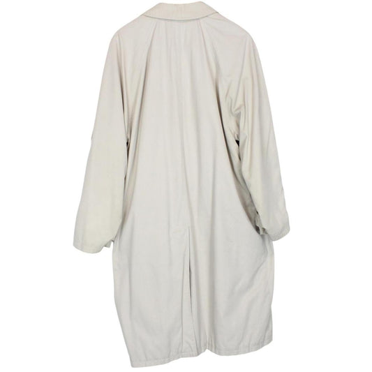 Vintage 90s Burberry Beige Single Breasted Nova Check Trench Coat