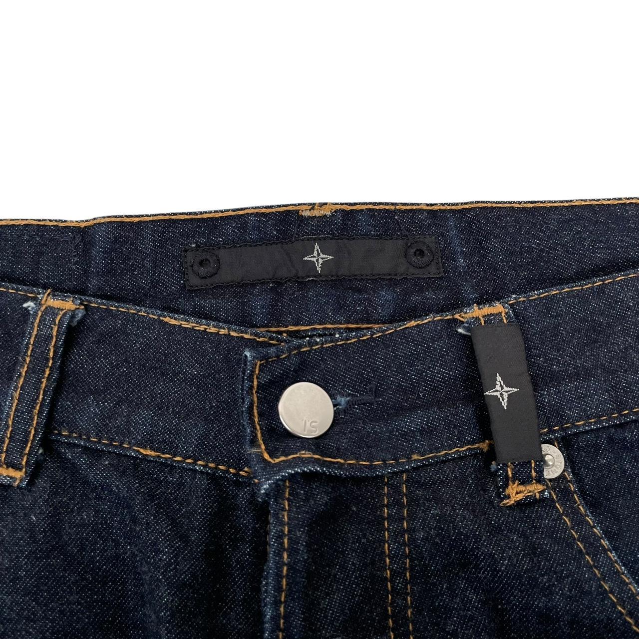 Vintage Stone Island Denims SS 2001 Navy Blue Straight Leg Fit Denim Jeans