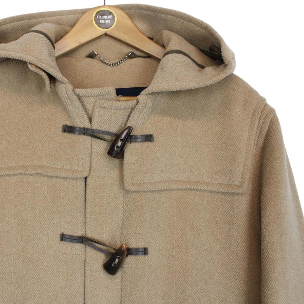 Vintage Burberry London Beige Wool Duffle Coat