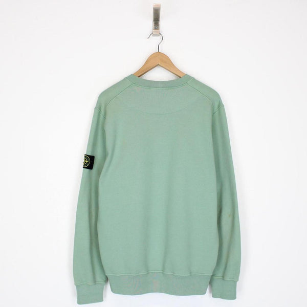 Stone Island AW 2022 Green Cotton Sweatshirt Jumper