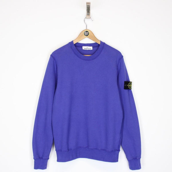 Stone Island AW 2021 Blue Cotton Sweatshirt Jumper