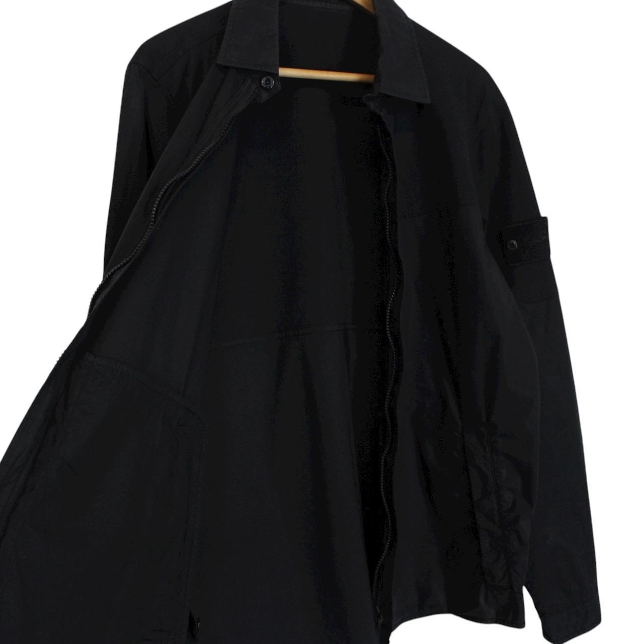 Stone Island Ghost SS 2018 Black Full Zip Cotton Overshirt Jacket