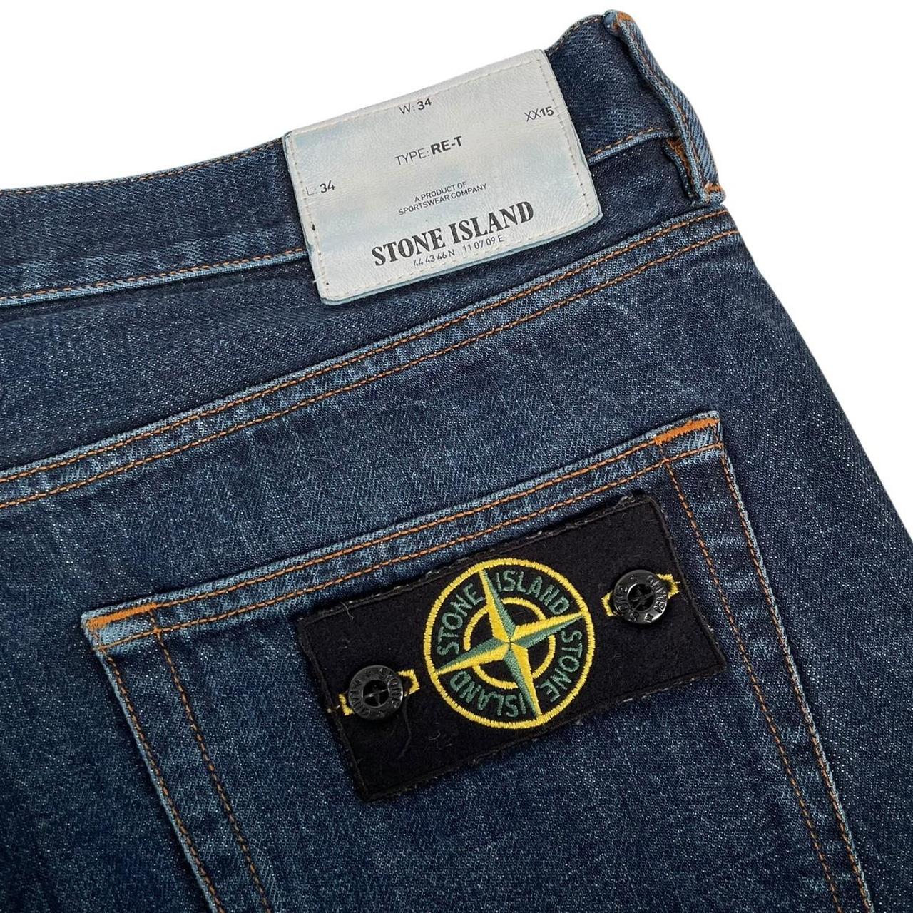 Stone Island AW 2013 Navy Blue RE-T Fit Denim Jeans