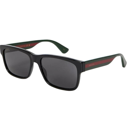 Gucci black square sunglasses with logo detail, brand new with tags and case.