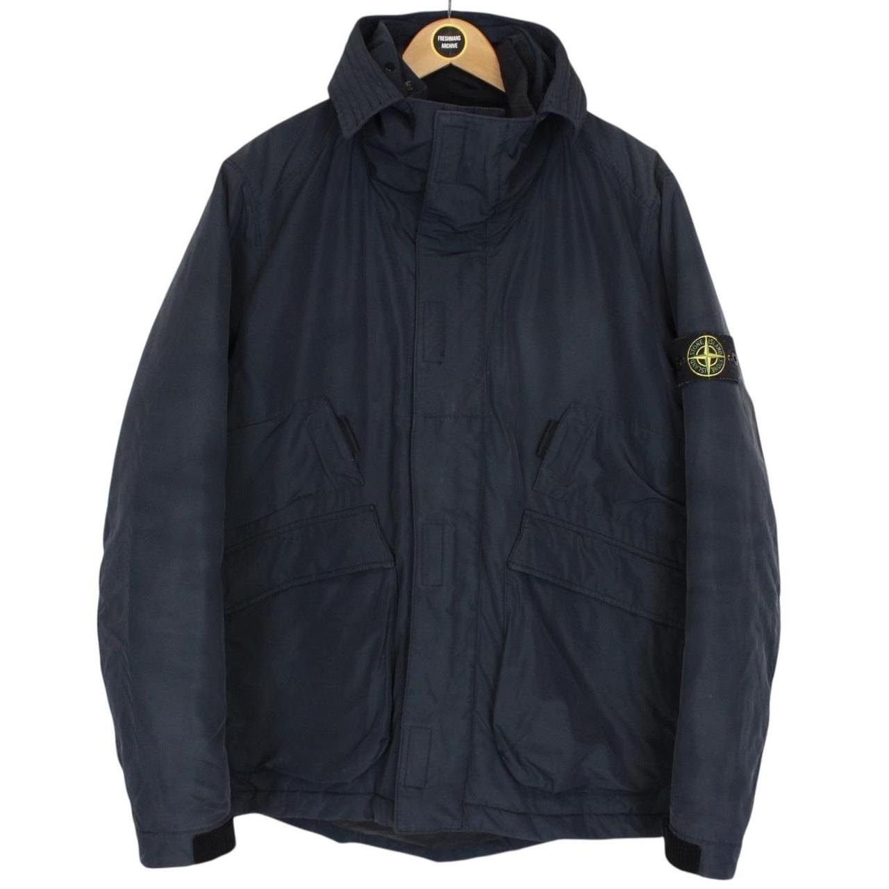 Stone Island AW 2018 Navy Blue Micro Reps Primaloft Hooded Jacket