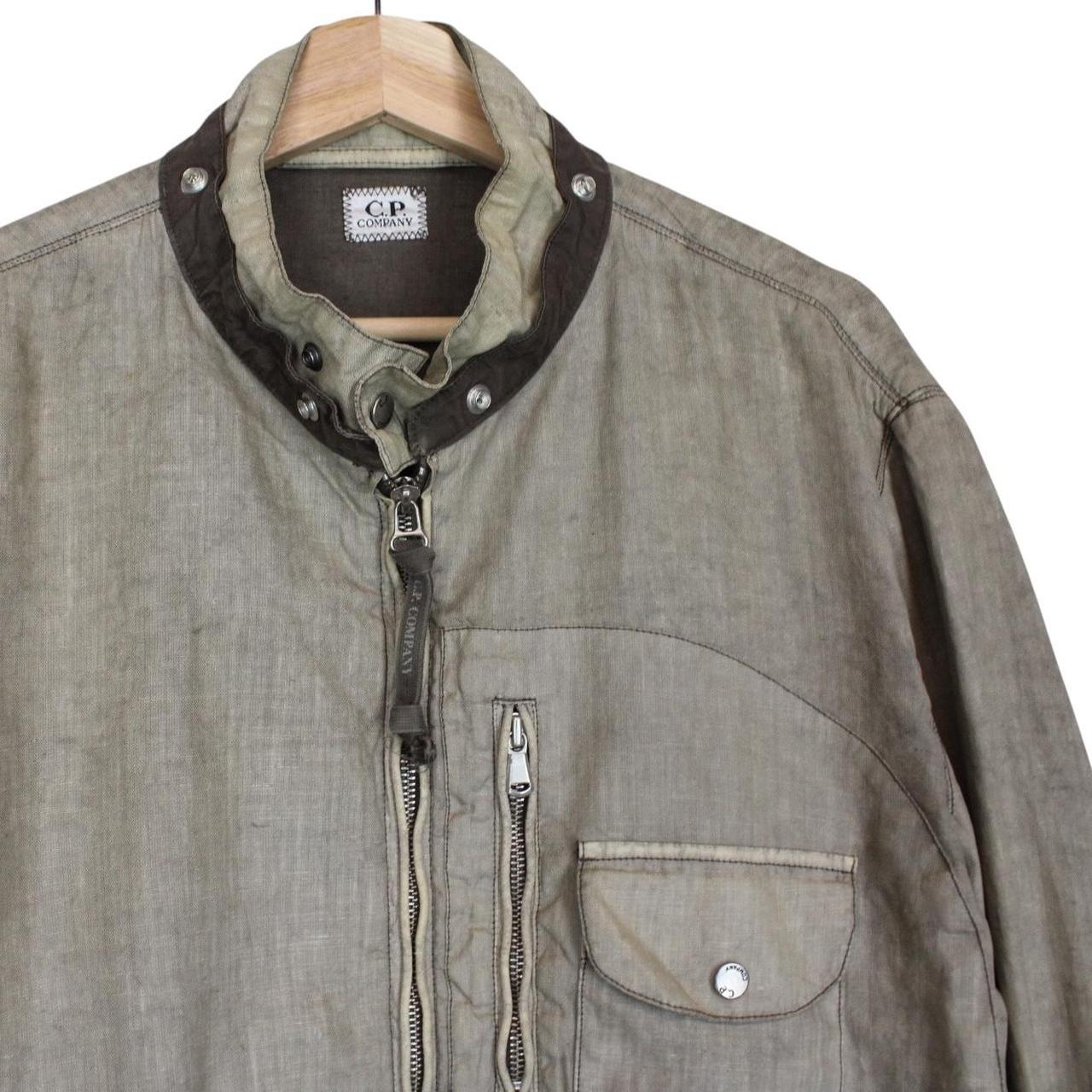 Vintage CP Company SS 2004 Brown Lino Flax Jacket