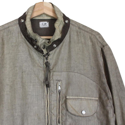 Vintage CP Company SS 2004 Brown Lino Flax Jacket