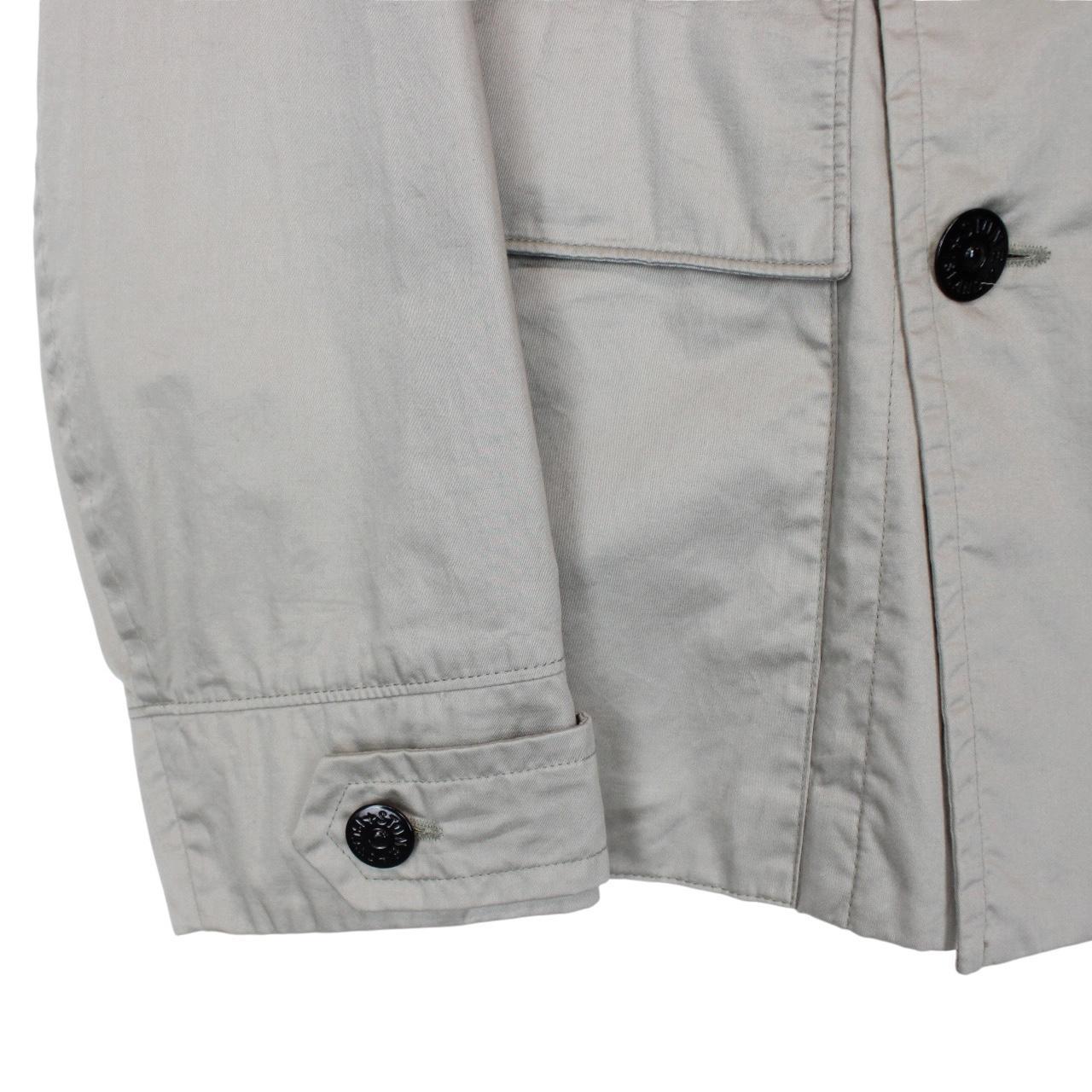 Stone Island SS 2009 Grey Cotton Spalmatura Double Breasted Jacket