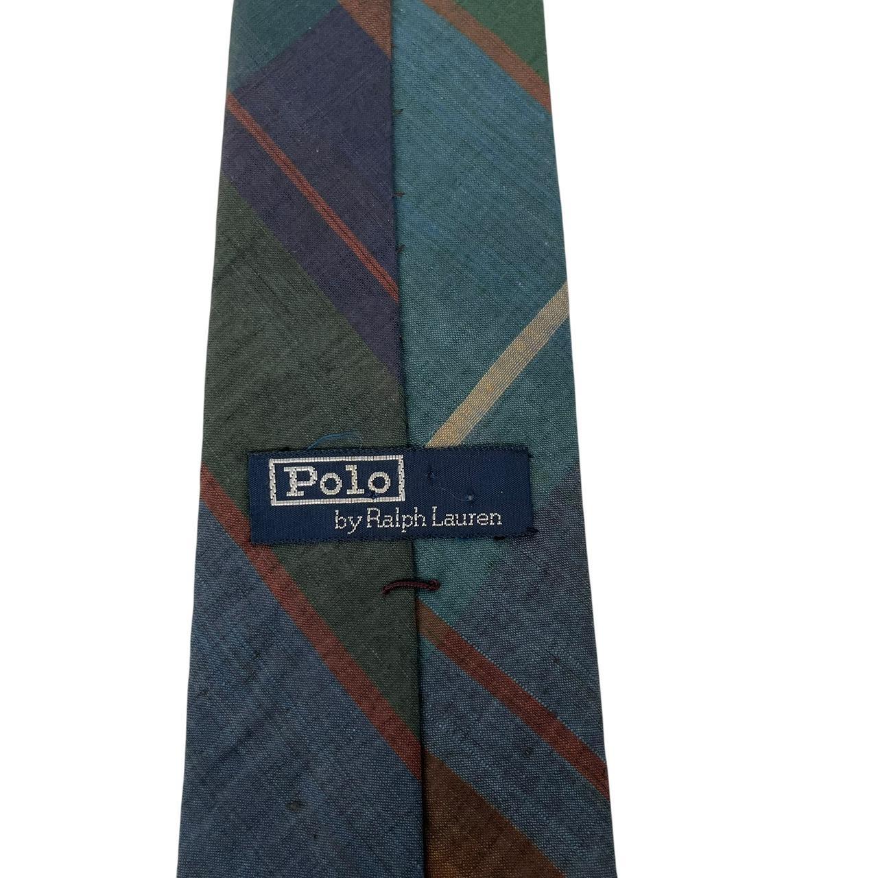 Vintage Polo Ralph Lauren Multicoloured Check Cotton Tie