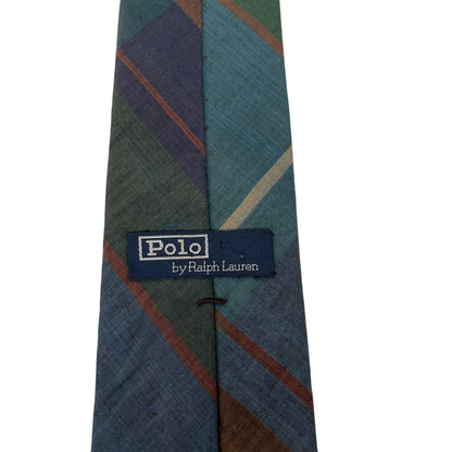 Vintage Polo Ralph Lauren Multicoloured Check Cotton Tie
