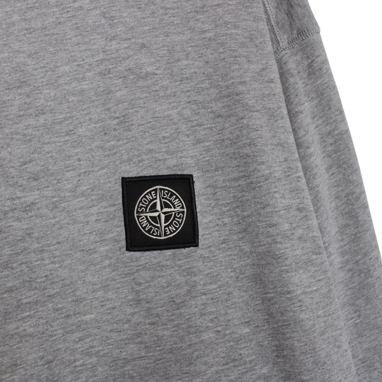 Stone Island SS 2017 Grey Long Sleeve Compass T-Shirt