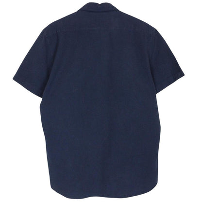 Stone Island SS 2020 Navy Blue 3D Cotton Short Sleeve Tela Shirt