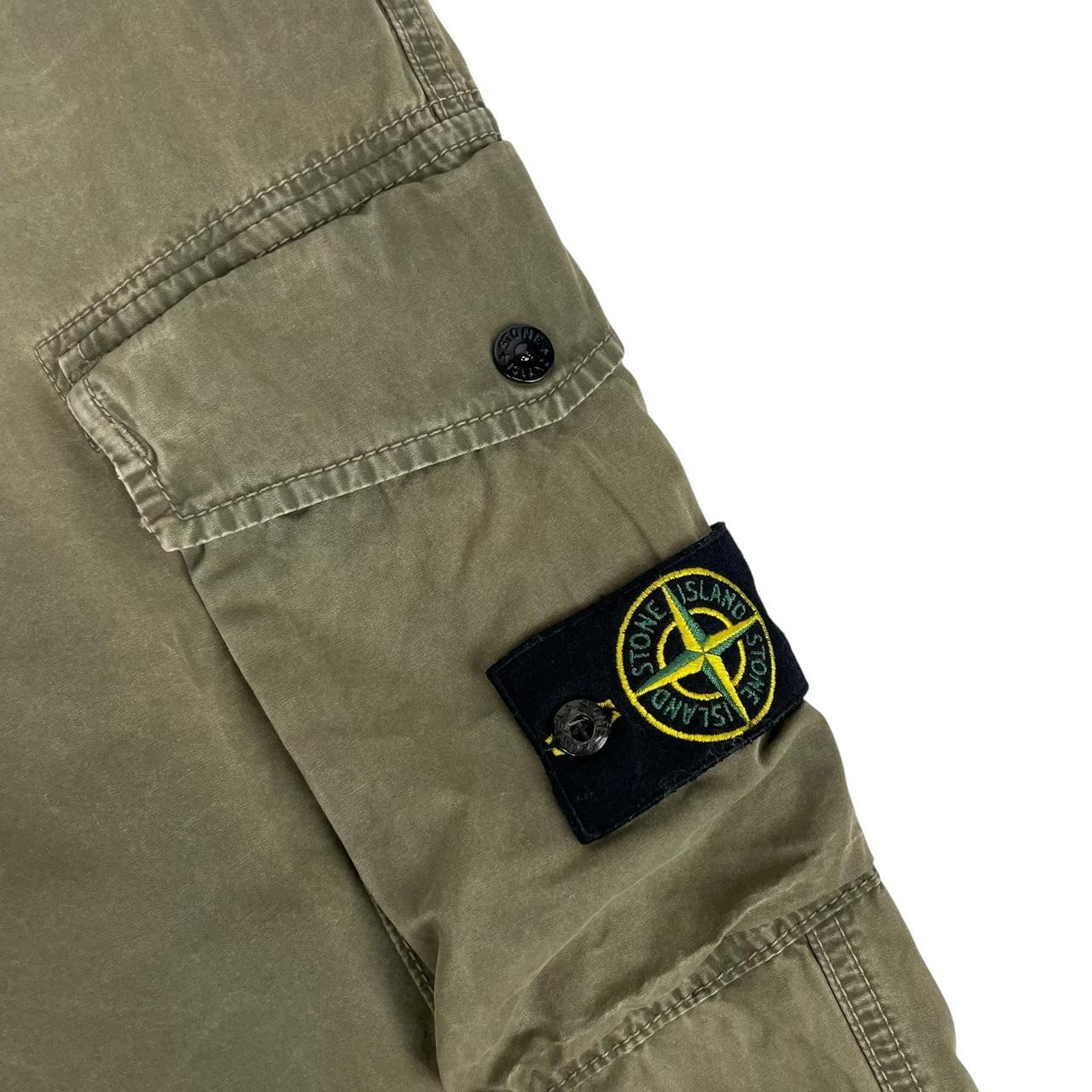 Stone Island SS 2021 Green Slim Fit Cargo Trousers