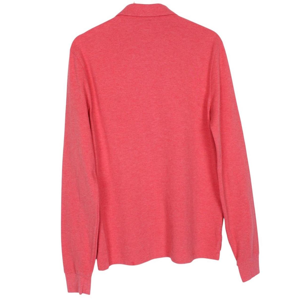 Polo Ralph Lauren Red Long Sleeve Cotton Polo Shirt