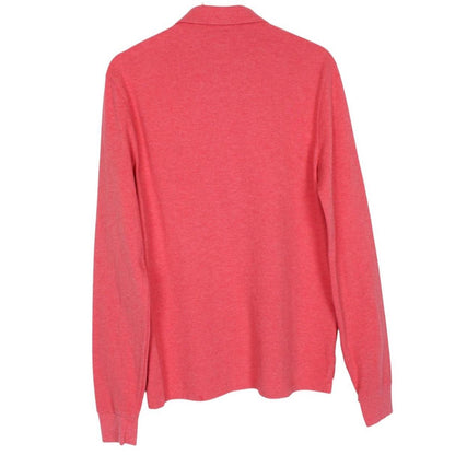 Polo Ralph Lauren Red Long Sleeve Cotton Polo Shirt
