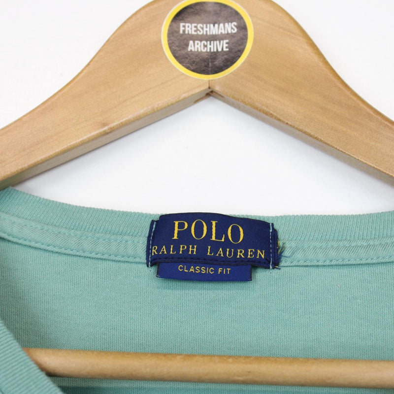 Polo Ralph Lauren Green Big Pony Print Short Sleeve Cotton T-Shirt