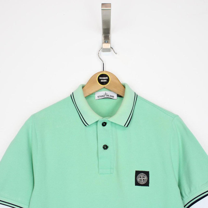 Stone Island Green Short Sleeve Compass Polo Shirt