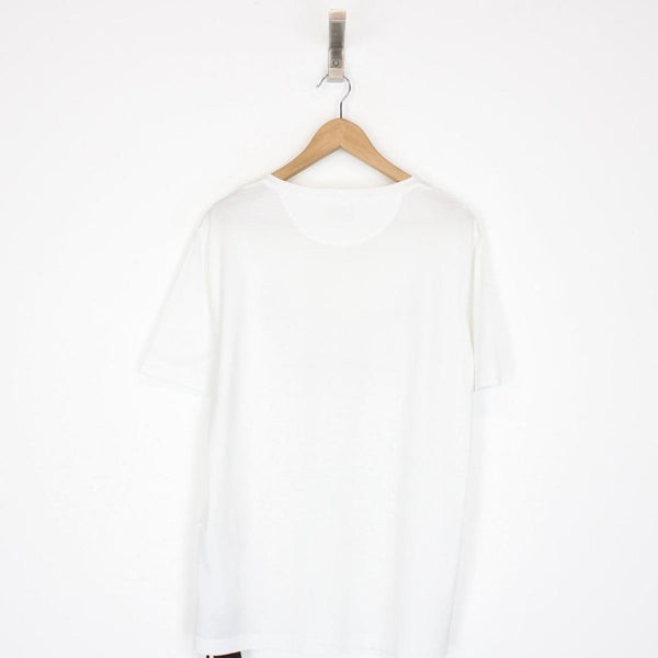 Fendi White and Black Diabolic Eyes Cotton Short Sleeve T-Shirt