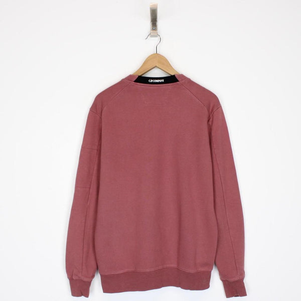 CP Company Burgundy Lens Sweatshirt Jumper