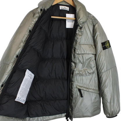Stone Island AW 2018 Green Full Zip Pertex Quantum Y Down Jacket