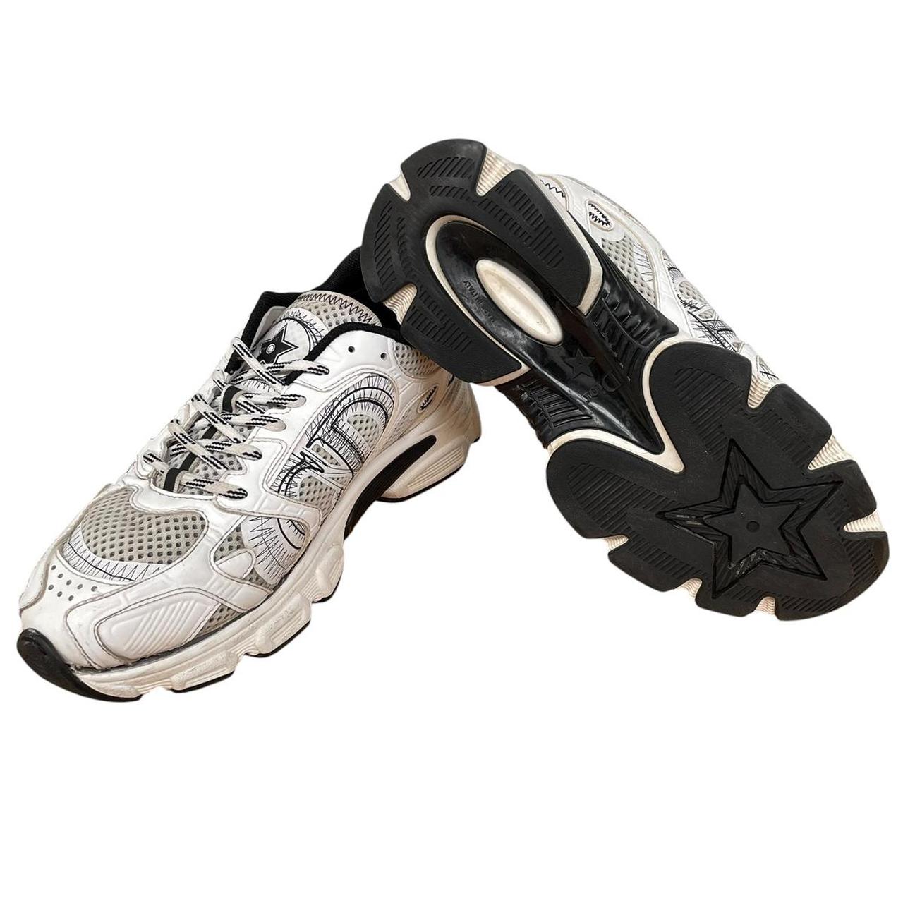 Dior Chromo White and Grey Mesh Trainers