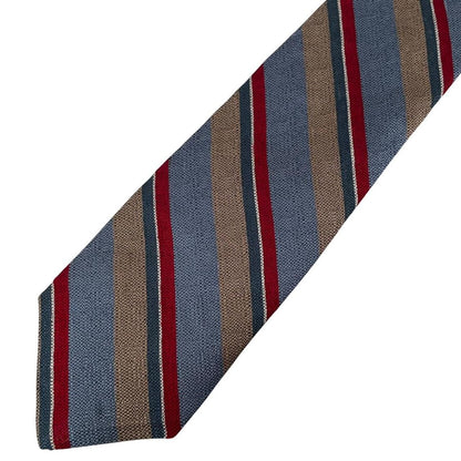 Vintage Christian Dior Multicoloured Striped Silk Tie