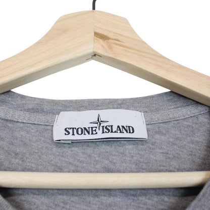 Stone Island SS 2017 Grey Long Sleeve Compass T-Shirt