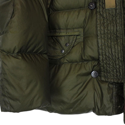 Vintage Stone Island Military Green Opaque Nylon Tela Goose Down Jacket