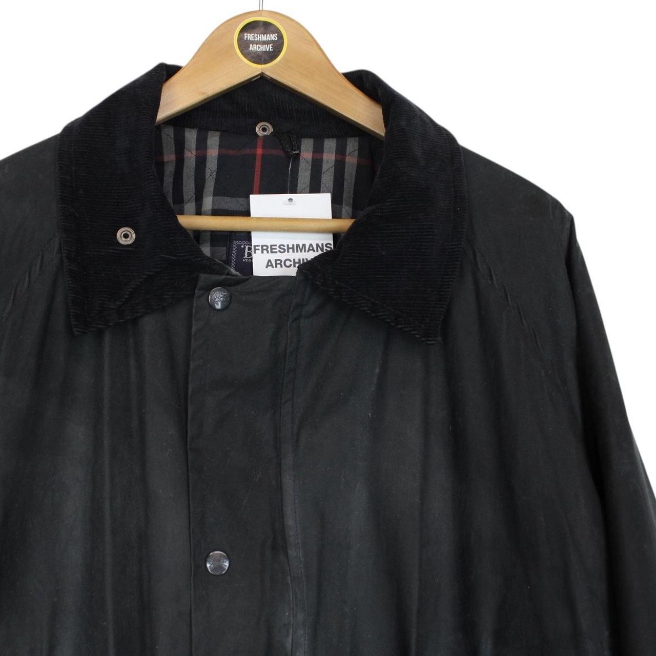 Vintage 90s Burberry Navy Blue Wax Jacket