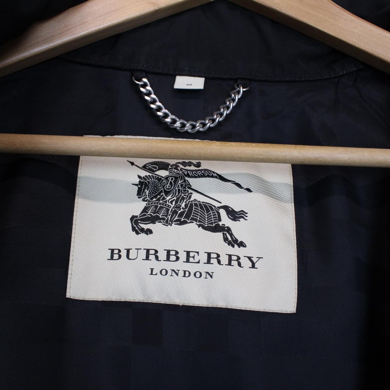 Burberry London Black Full Zip Nova Check Lined Jacket