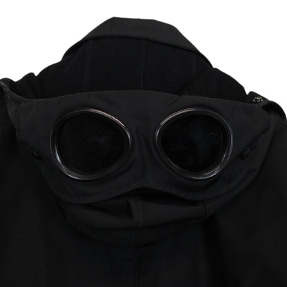Vintage CP Company AW 2008 Black Full Zip Dynafil Mille Miglia Goggle Jacket