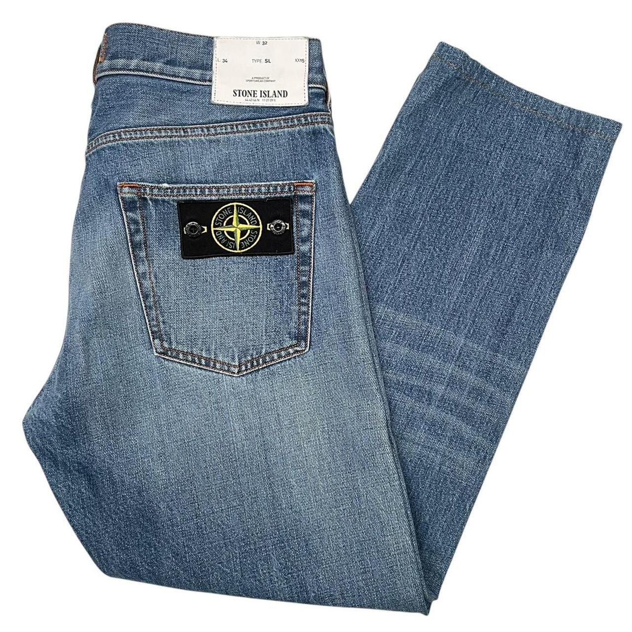 Stone Island SS 2014 Blue Slim Fit Denim Jeans