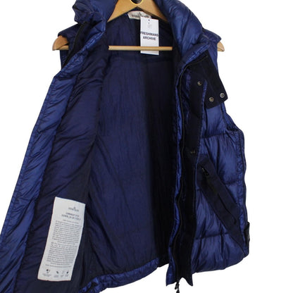 Stone Island AW 2012 Blue Garment Dyed 26 GR x SQM_N Down Gilet