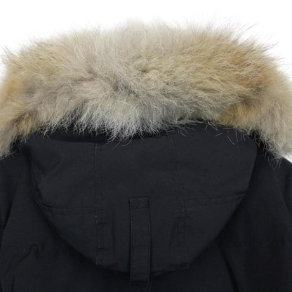 Canada Goose Navy Blue Shelburne Parka Down Coat with Fur Trim