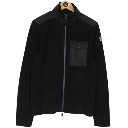 Moncler Grenoble Maglia Black Full Zip Technical Fleece Jacket
