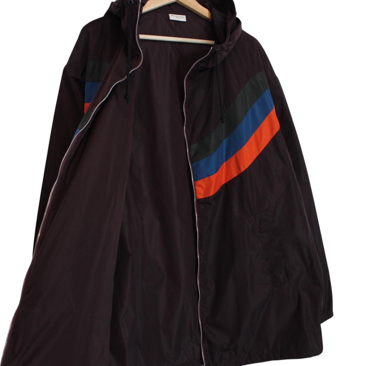 Dries Van Noten x Verner Panton Burgundy Full Zip Windbreaker Jacket