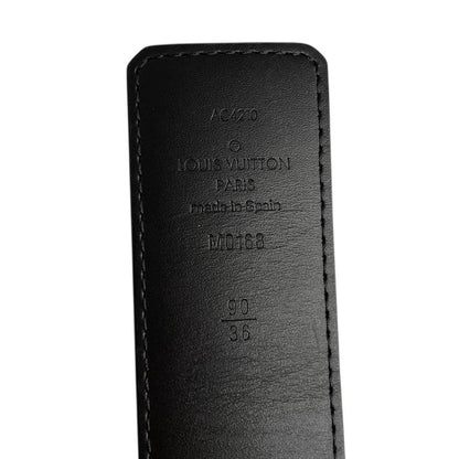 Louis Vuitton Black Circle LV Monogram Reversible Belt