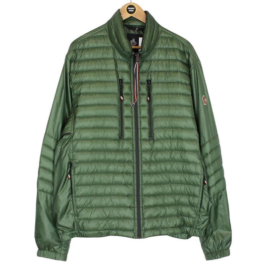 Moncler Grenoble Althaus Green Full Zip Quilted Down Jacket