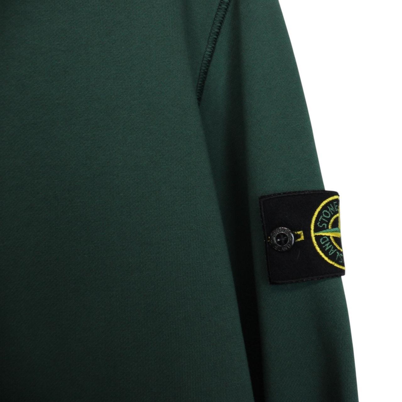 Stone Island Green Cotton Sweatshirt Jumper