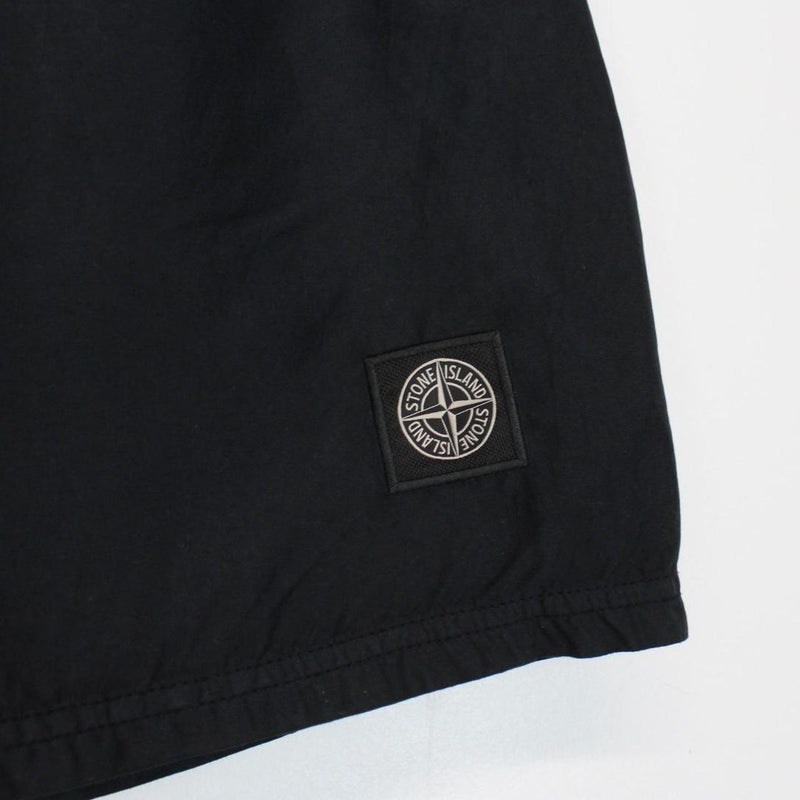 Stone Island SS 2022 Navy Blue Brushed Nylon Swim Shorts